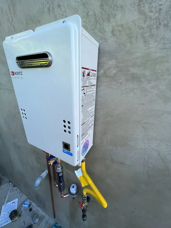 Tankless water heater installation for Greenwood Manor homes
